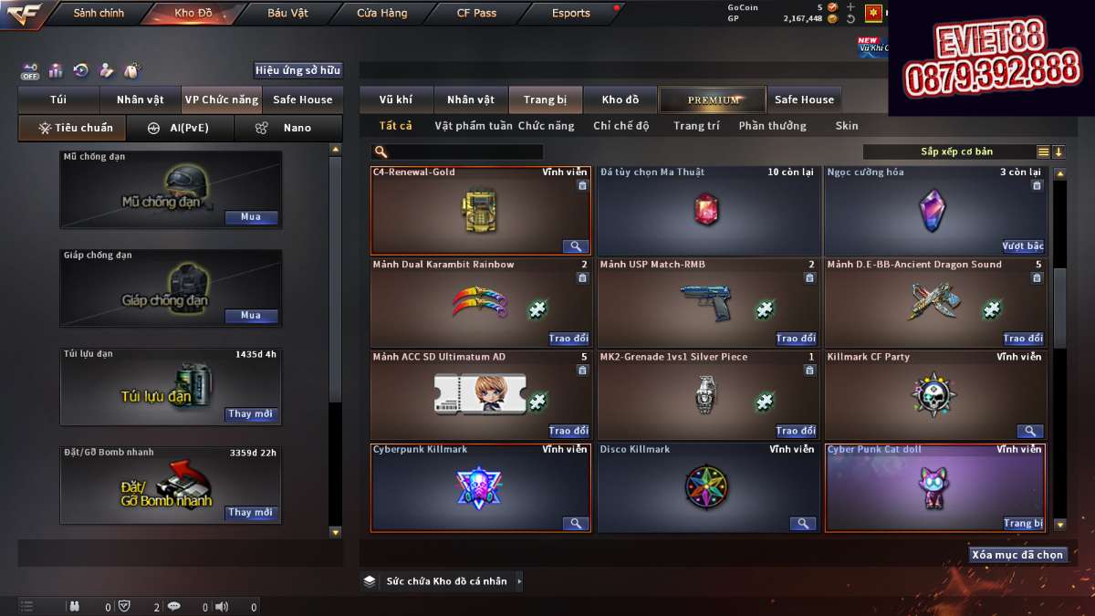 shop acc cf uy tin gia re